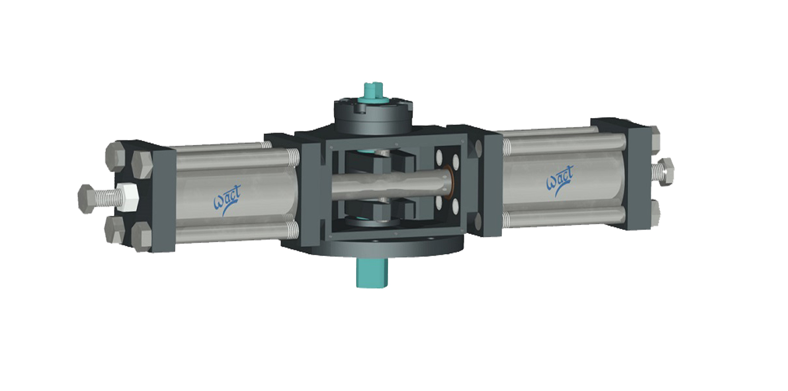 Double Acting Hydraulic Twin Cylinder Actuator 