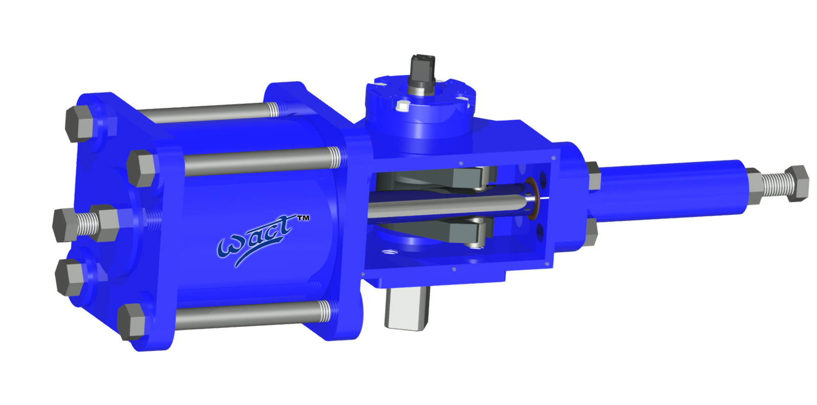 Single Cylinder Double Acting Scotch Yoke Pneumatic Actuator